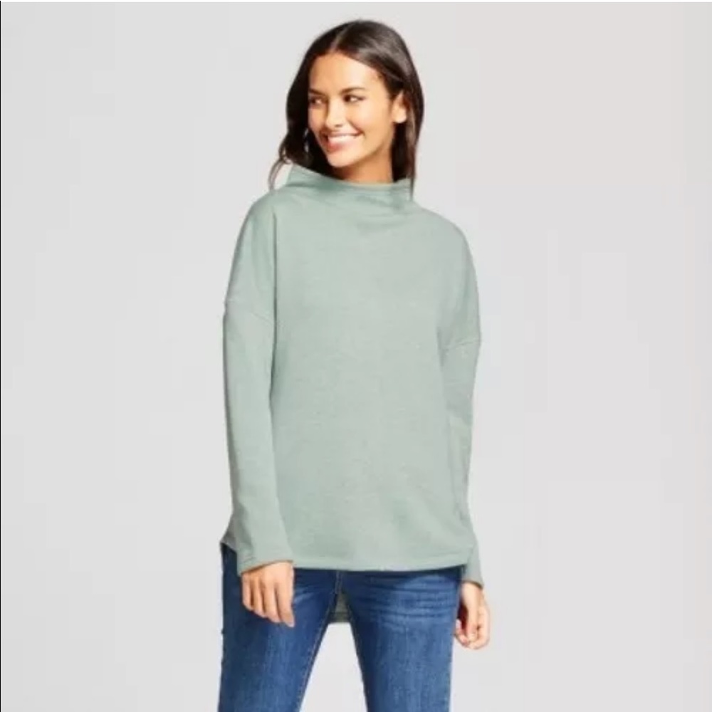 Funnel-Neck Tunic Sweatshirt from A New Day NWT L